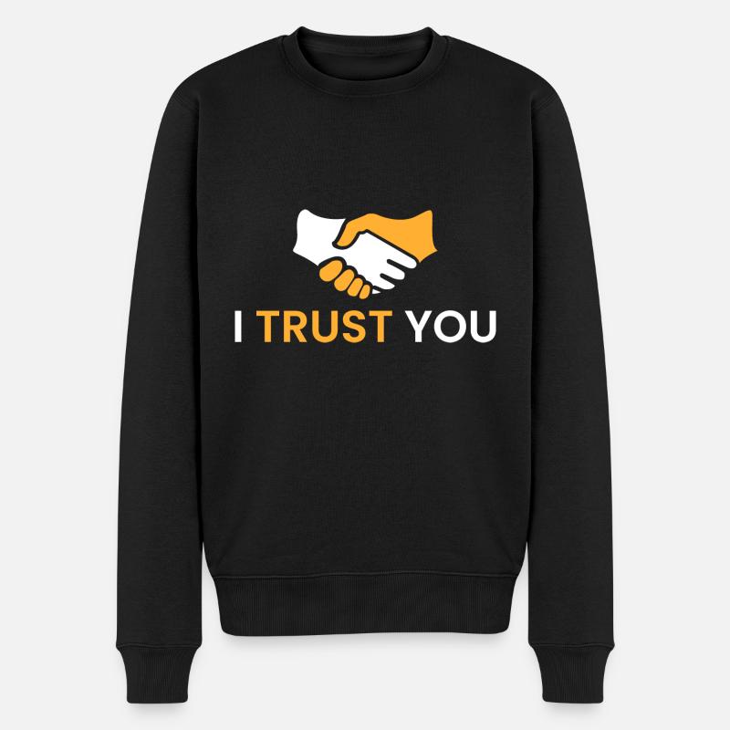 Je vous fais confiance - Pull Premium bio Homme - noir