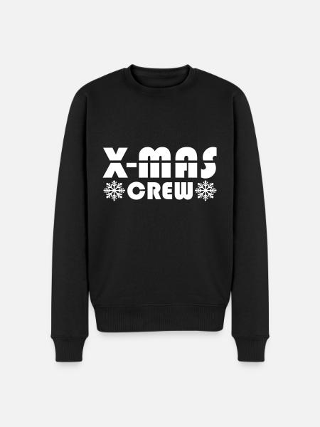 X-Mas Crew Christmas - Men's Premium Organic Jumper - black