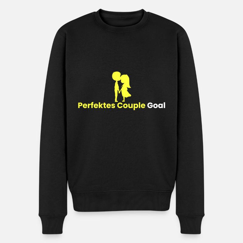 Objectif de couple parfait - Pull Premium bio Homme - noir