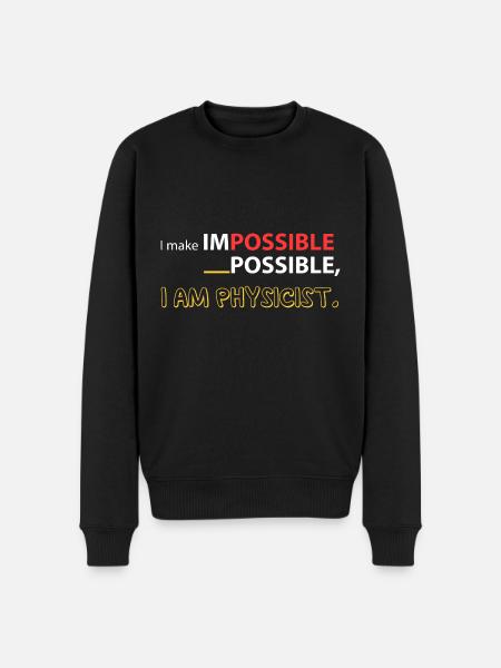 Ich liebe Physik! - Männer Premium Bio Pullover - Schwarz