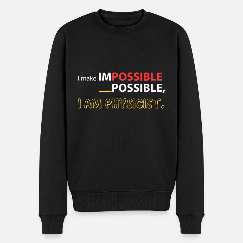 I love physics! - Men's Premium Organic Jumper - black