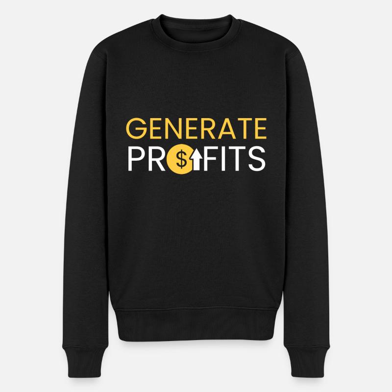 Générer des profits - Pull Premium bio Homme - noir