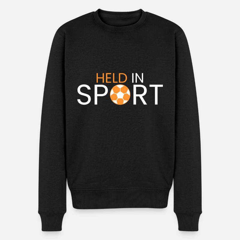 Held in Sport - Männer Premium Bio Pullover - Schwarz