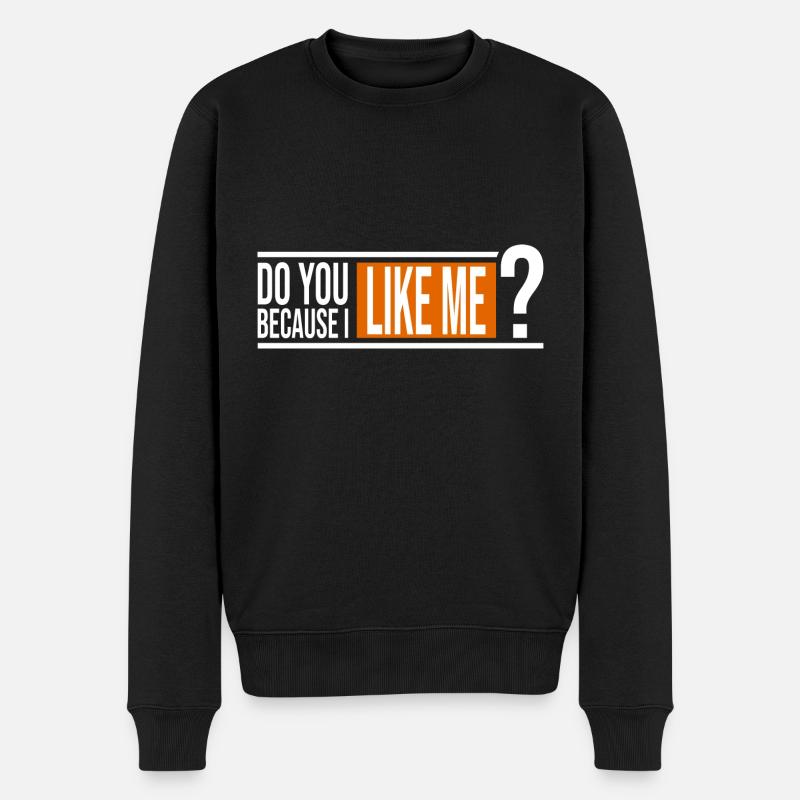 M’aimes-tu bien? - Pull Premium bio Homme - noir