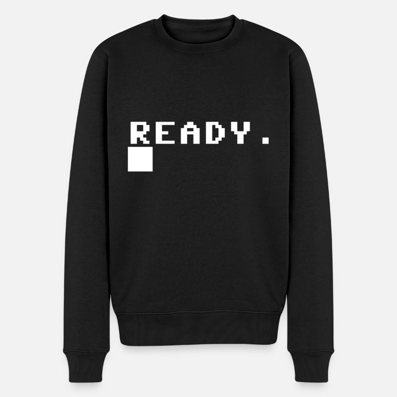 C64 ready - blanc - Pull Premium bio Homme - noir