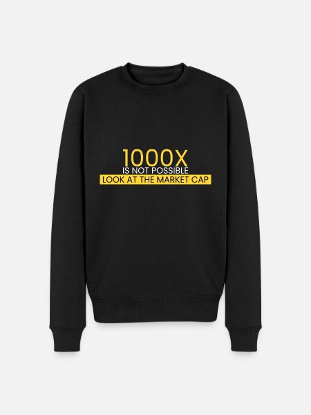 1000x is not possible - Men's Premium Organic Jumper - black
