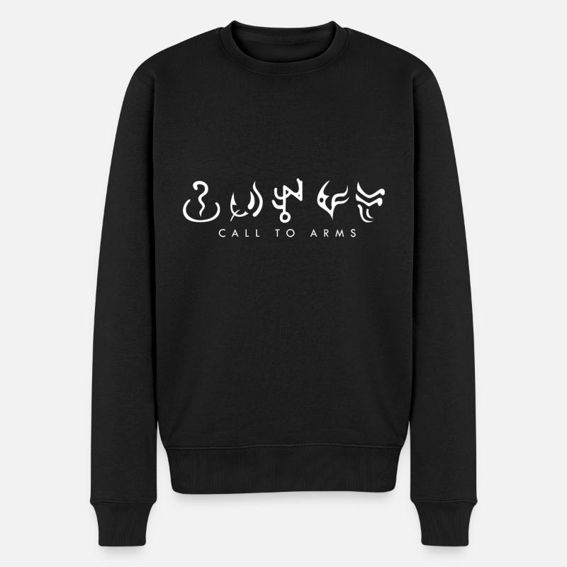 Mot runique Diablo CTA - Pull Premium bio Homme - noir