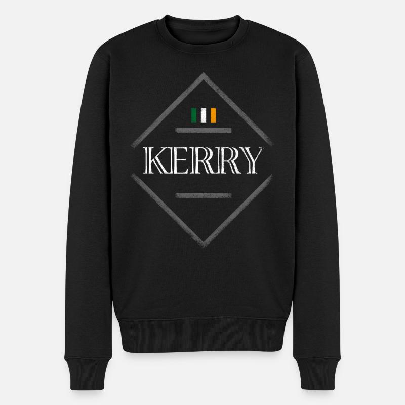 Kerry - Männer Premium Bio Pullover - Schwarz