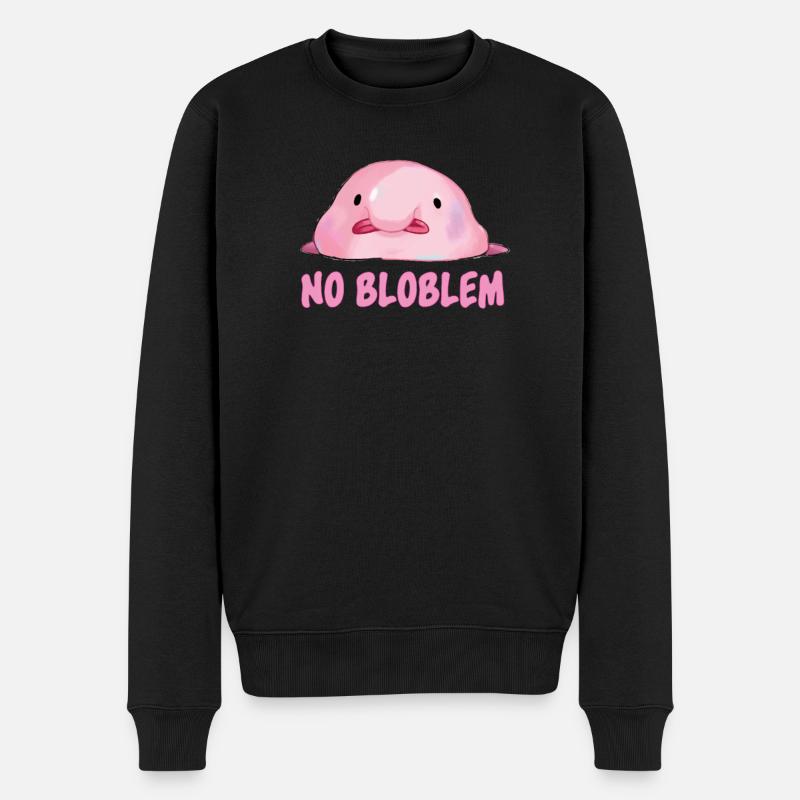 Blobfish - Männer Premium Bio Pullover - Schwarz