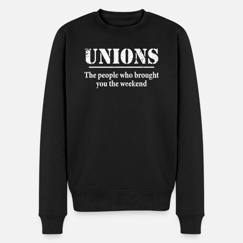 Pro Union Pride 1 - Männer Premium Bio Pullover - Schwarz