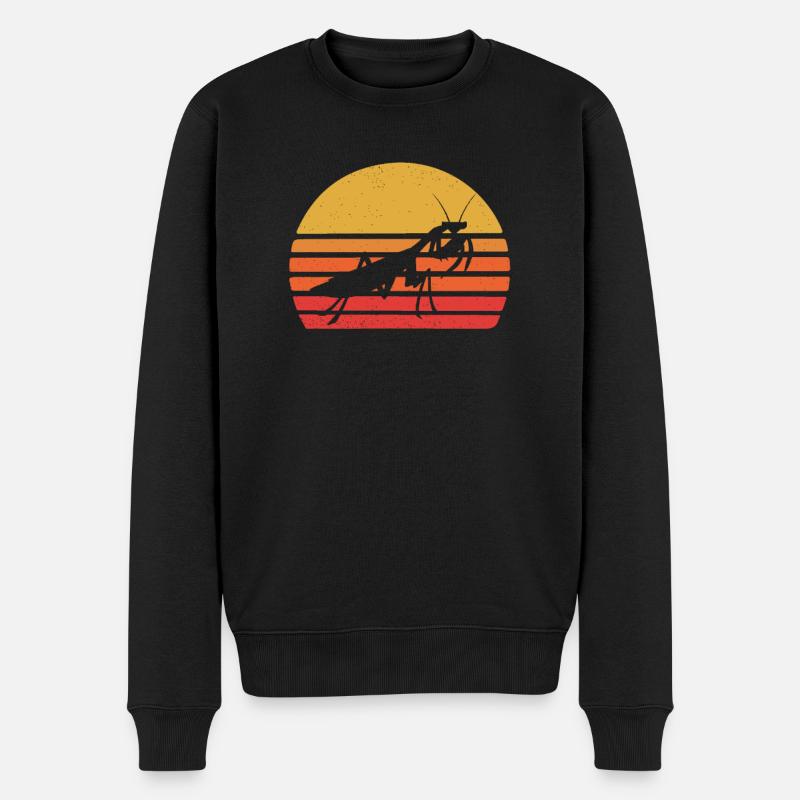 Amoureux de la mante religieuse - Pull Premium bio Homme - noir