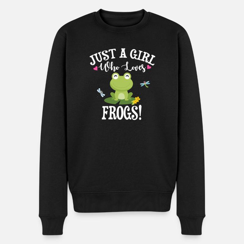 Frog - Men's Premium Organic Jumper - black