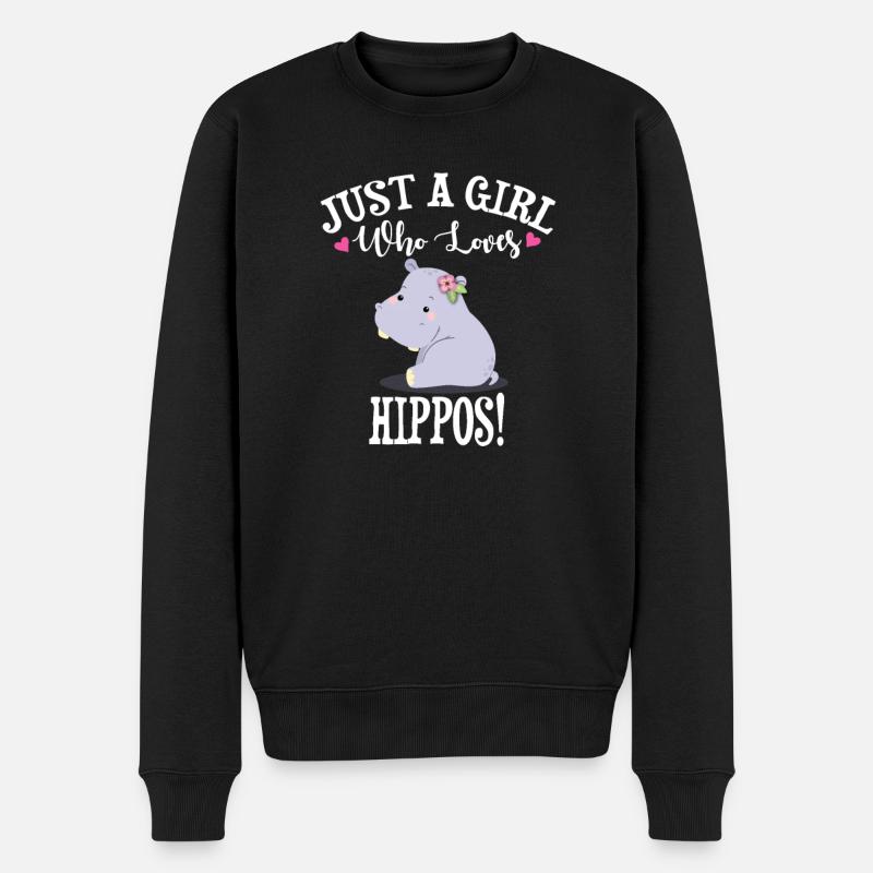 Hippopotame - Pull Premium bio Homme - noir