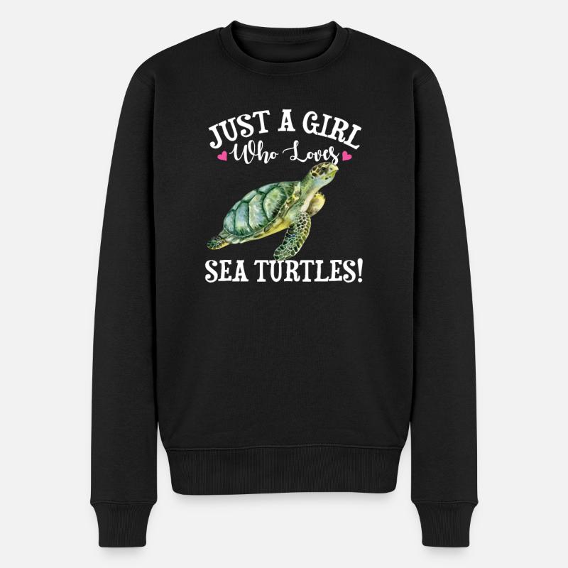 Tortue marine - Pull Premium bio Homme - noir