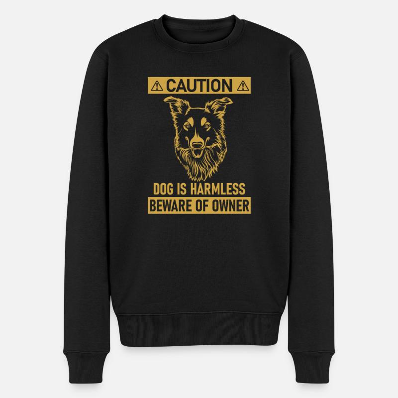 Border Collie - Männer Premium Bio Pullover - Schwarz