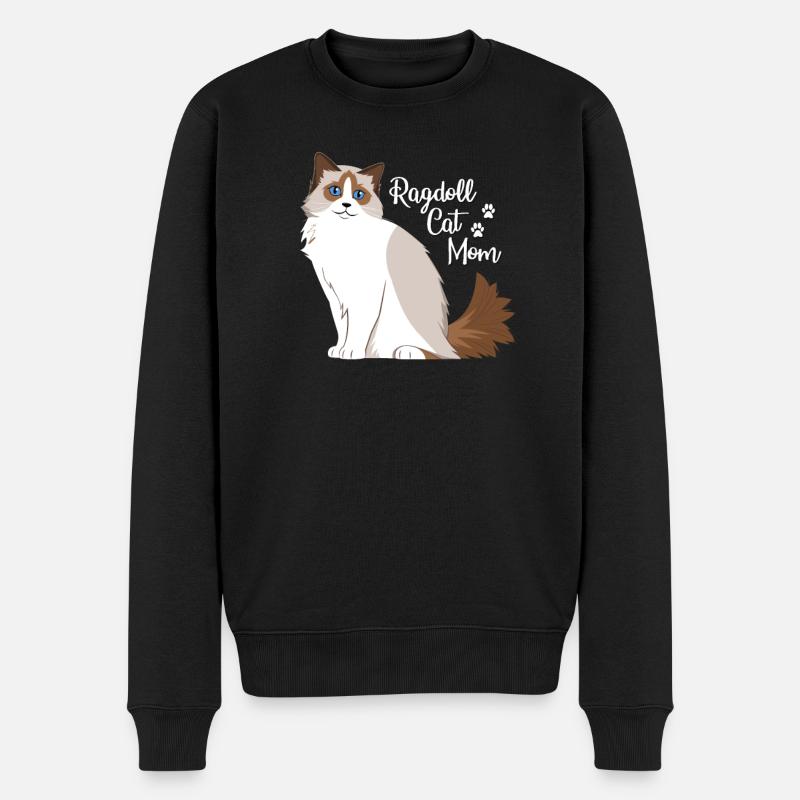 Ragdoll chat maman - Pull Premium bio Homme - noir
