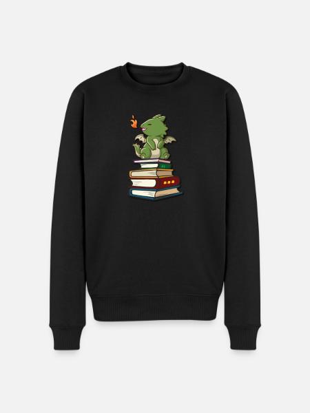 Kawaii dragon - Men's Premium Organic Jumper - black