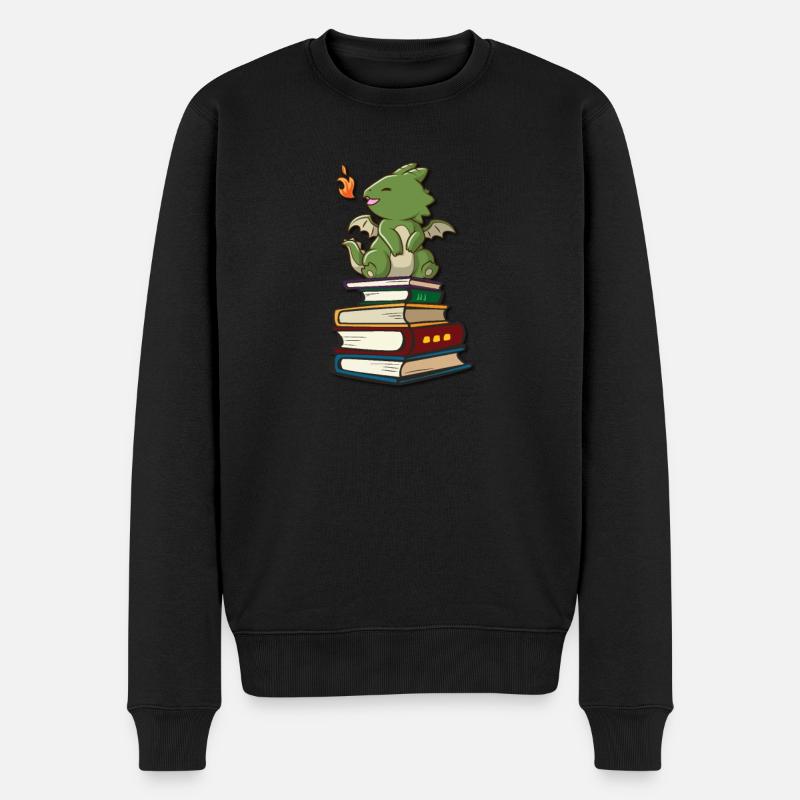 Dragon kawaii - Pull Premium bio Homme - noir