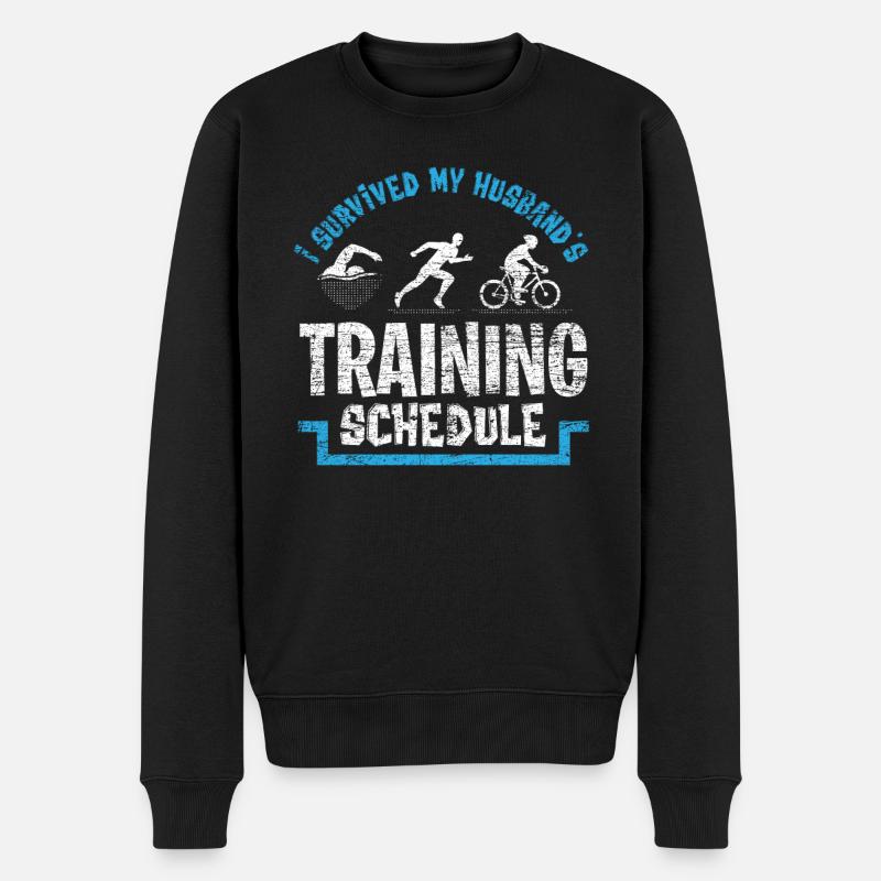 Mari de triathlon - Pull Premium bio Homme - noir