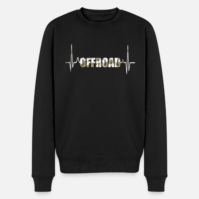 Offroad - Gelände - Männer Premium Bio Pullover - Schwarz