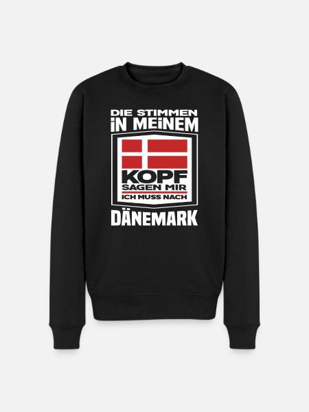 Dänemark Stimmen - Männer Premium Bio Pullover - Schwarz