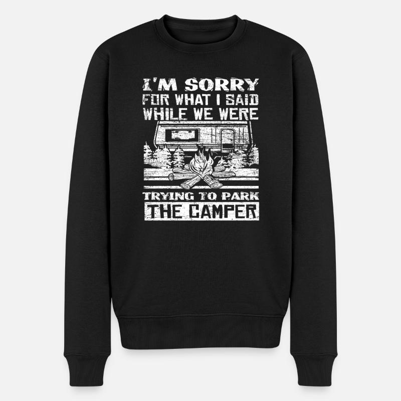Caravane camping-car - Pull Premium bio Homme - noir