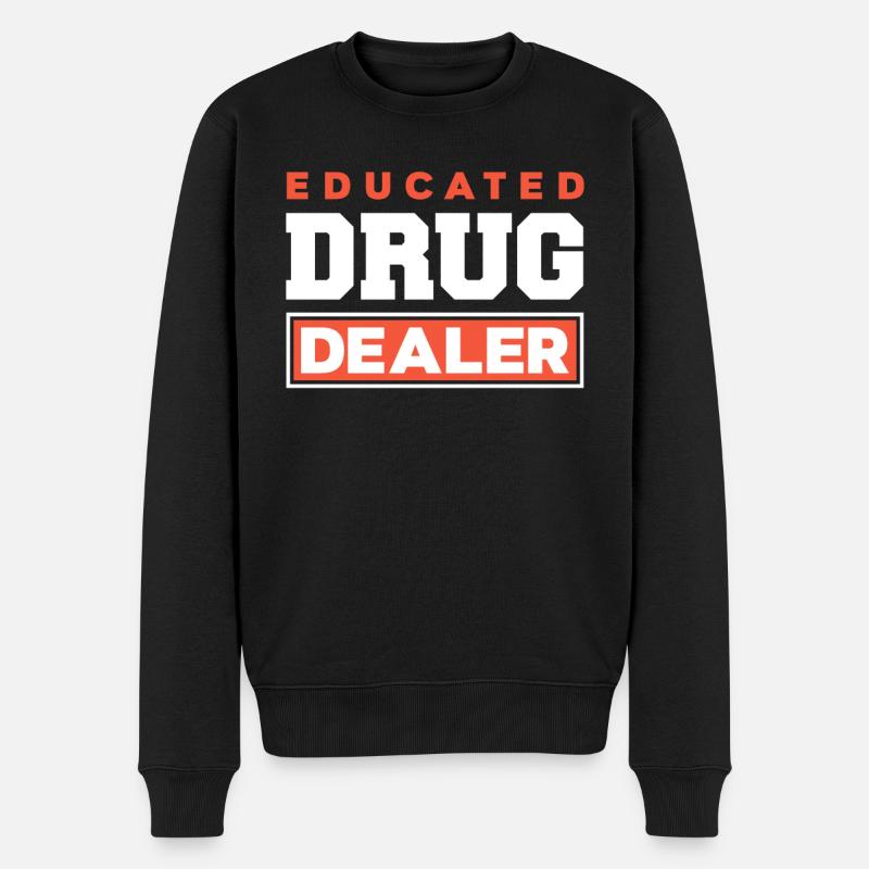 Apotheker Pharmazie Student Abschlussgeschenk - Männer Premium Bio Pullover - Schwarz