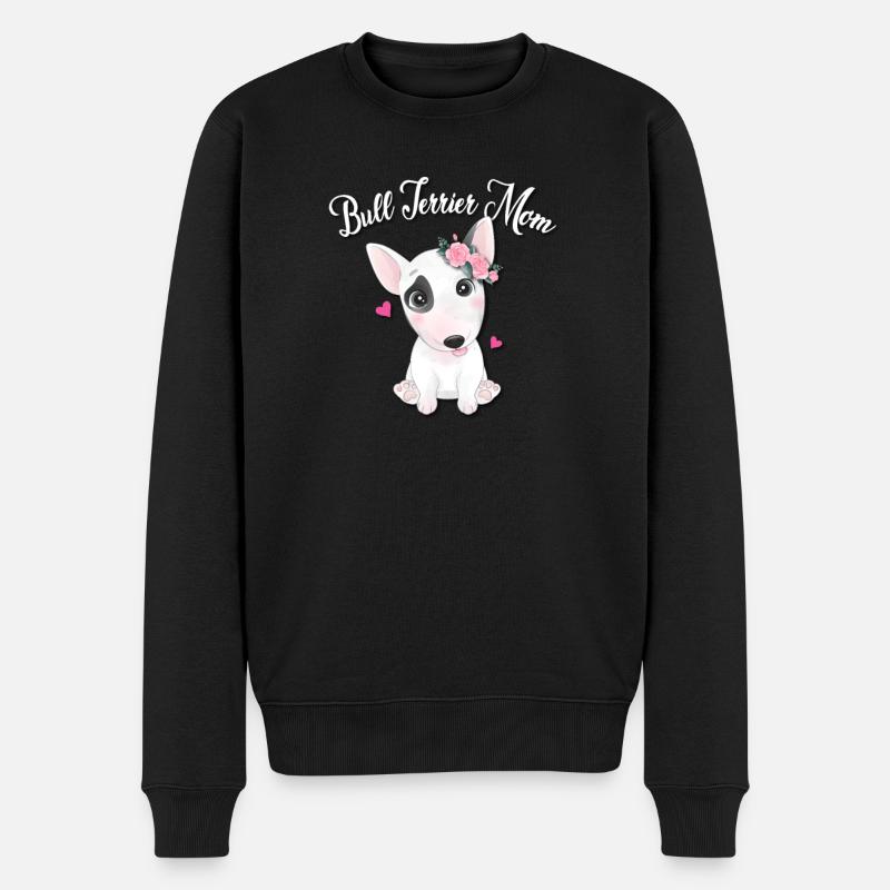 Bull terrier - Pull Premium bio Homme - noir