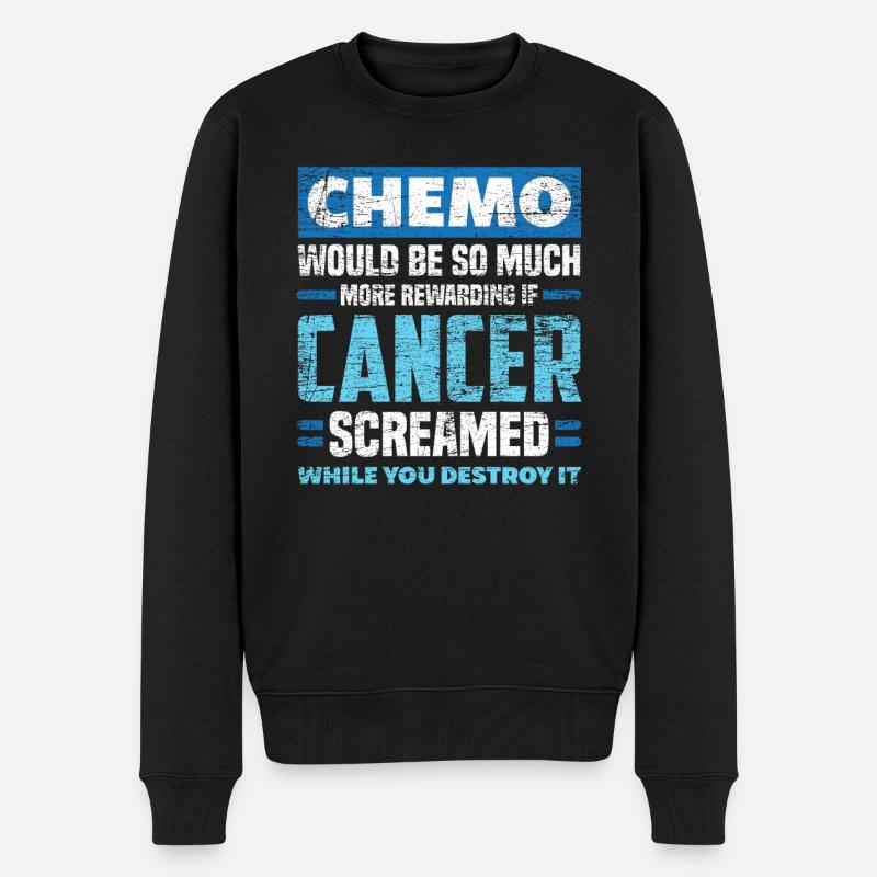 Cancer chimio - Pull Premium bio Homme - noir