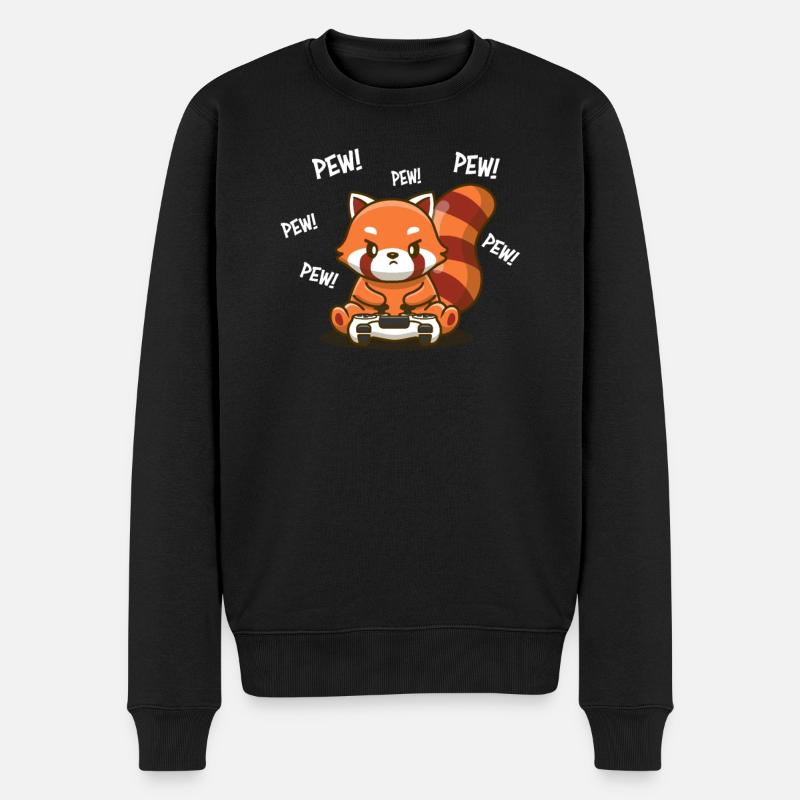 Petit panda - Pull Premium bio Homme - noir