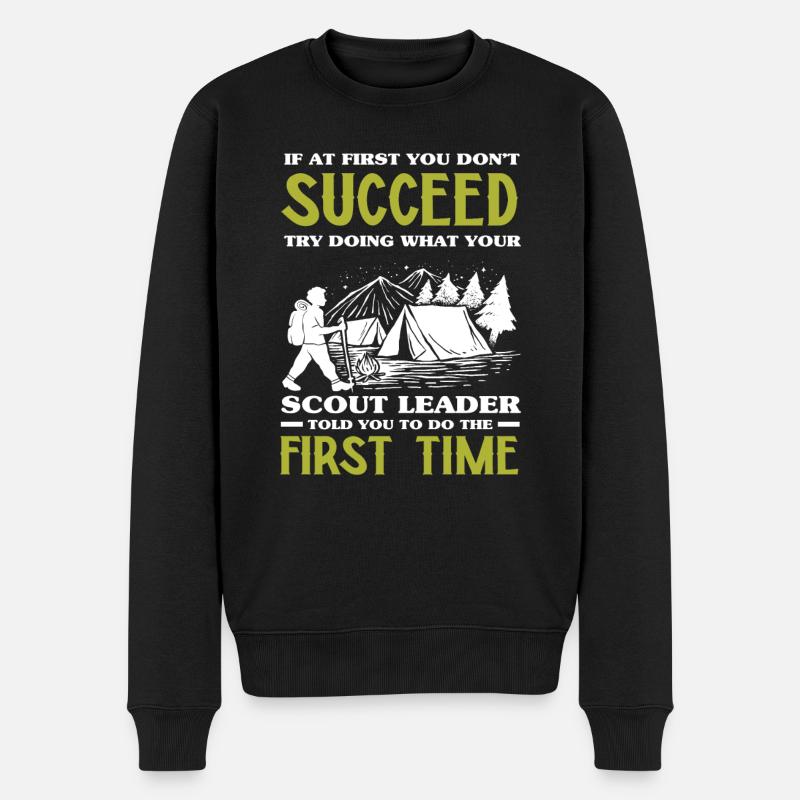 Scouts De Motivation Aventure - Pull Premium bio Homme - noir