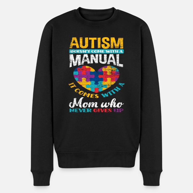 Mère autiste - Pull Premium bio Homme - noir