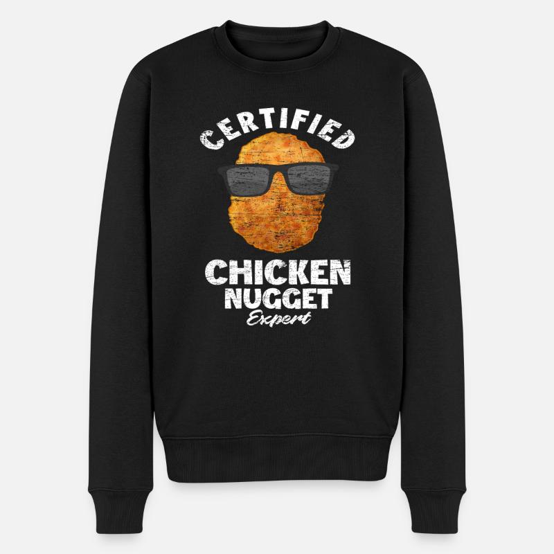 Chicken Nuggets Expert - Pull Premium bio Homme - noir
