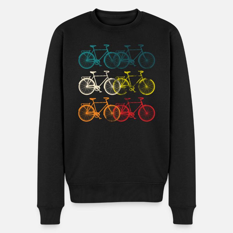 Fahrrad Liebhaber Radfahrer Radsportler Geschenk - Männer Premium Bio Pullover - Schwarz