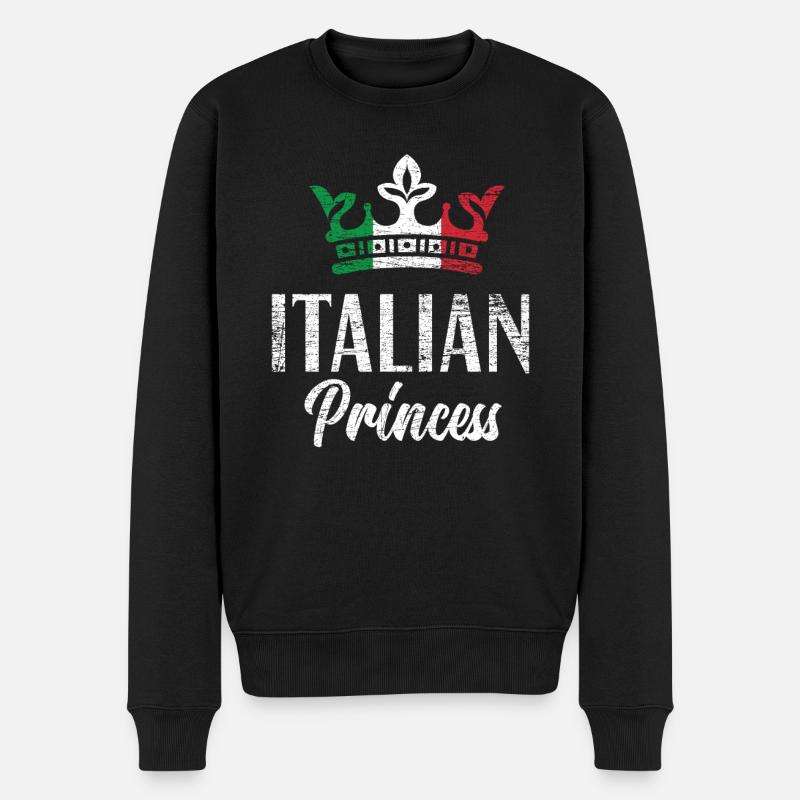 Italie princesse italienne - Pull Premium bio Homme - noir