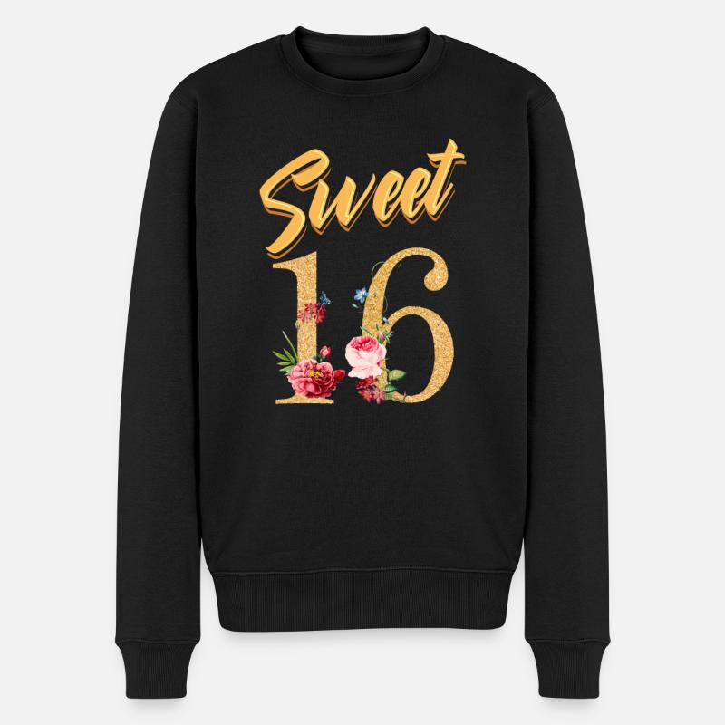 Doux 16e anniversaire - Pull Premium bio Homme - noir