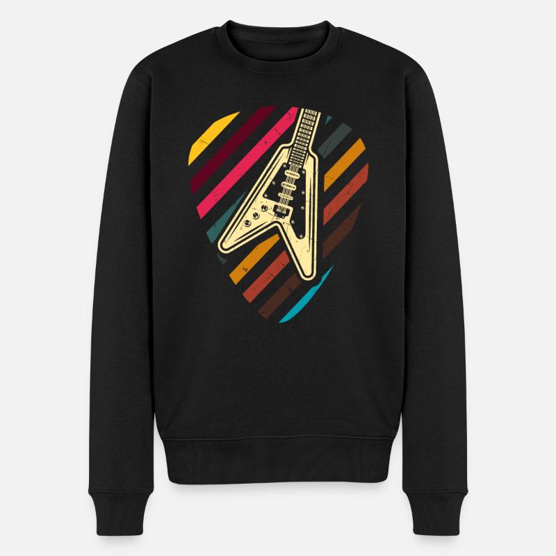 Guitare - Pull Premium bio Homme - noir