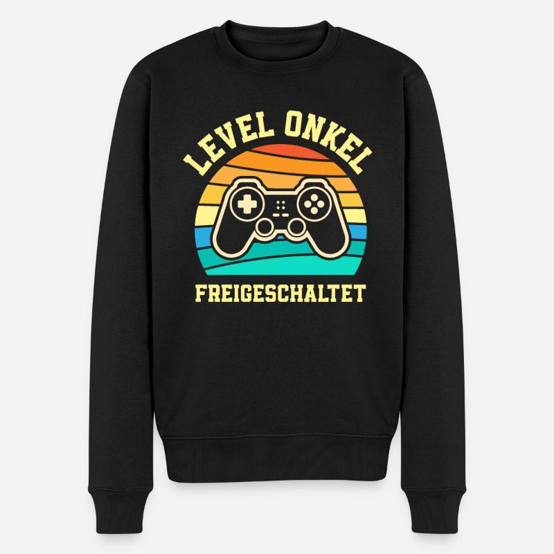 Onkel - Männer Premium Bio Pullover - Schwarz
