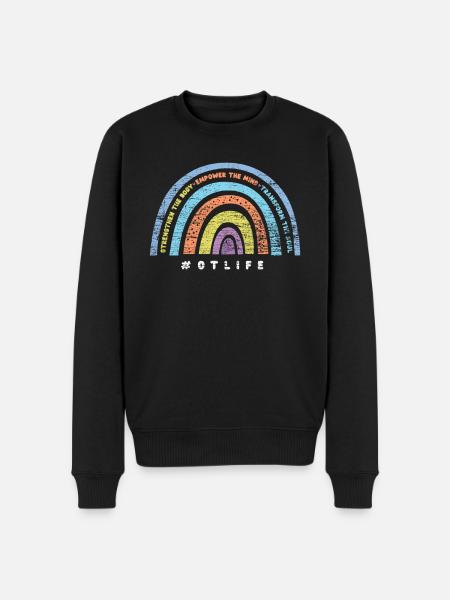 Occupational Therapist Therapy Rainbow - Men's Premium Organic Jumper - black