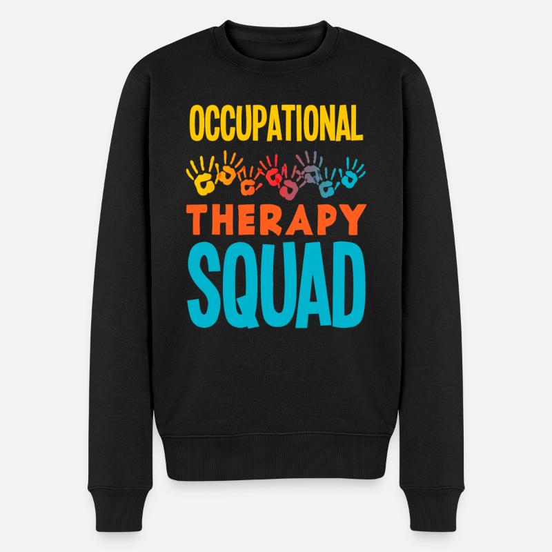Ergotherapie Spruch Motivation - Männer Premium Bio Pullover - Schwarz