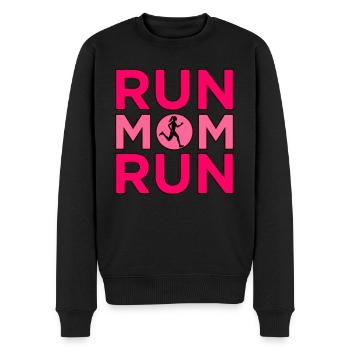 Run Mom Run Demi-marathon Coureur De course Amoureux de la course - Pull Premium bio Homme - noir - Devant - Nico (187cm)