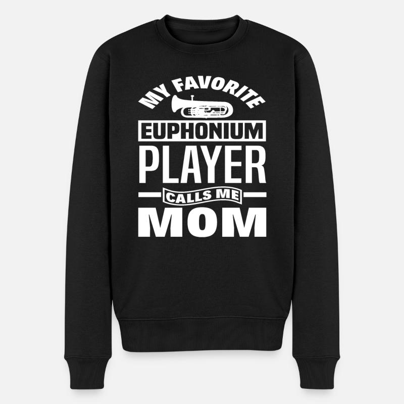 Euphonium Mutter - Männer Premium Bio Pullover - Schwarz
