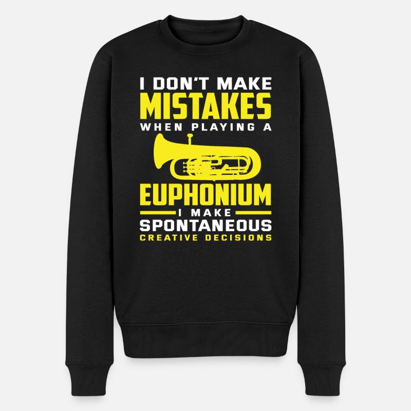 Euphonium Euphonist Euphonistin - Männer Premium Bio Pullover - Schwarz