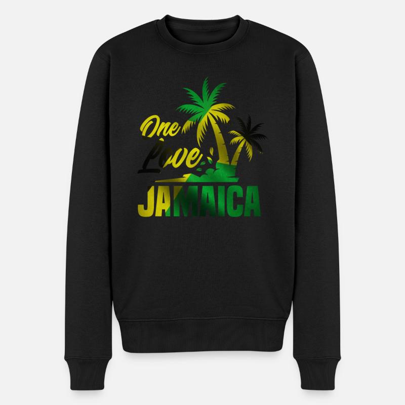 Jamaïque Pays Caraïbes - Pull Premium bio Homme - noir