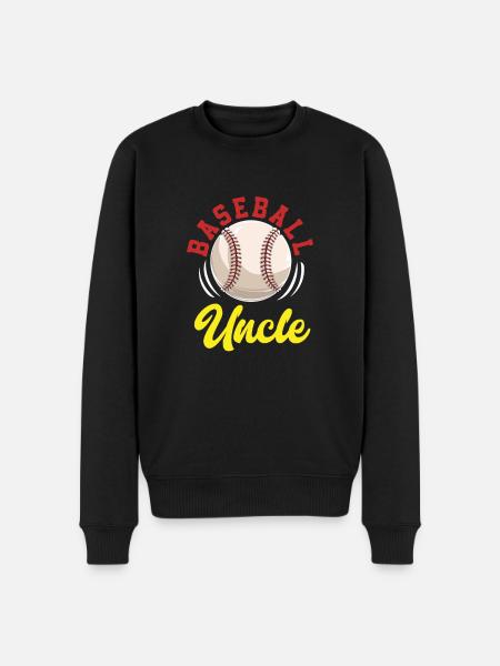 Baseball Onkel - Männer Premium Bio Pullover - Schwarz