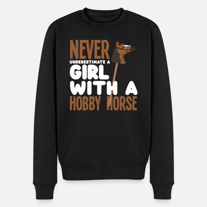 Fille Hobby Cheval Hobby Équitation - Pull Premium bio Homme - noir