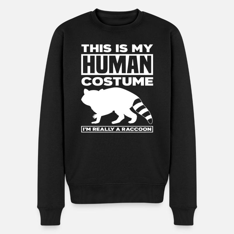 Costume de raton laveur - Pull Premium bio Homme - noir
