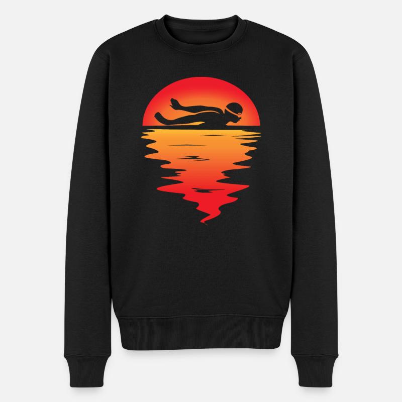 Nageur - Pull Premium bio Homme - noir