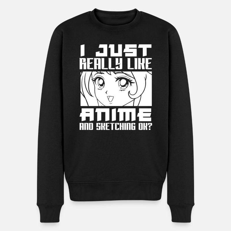 Anime Dessin Hobby Loisirs Animes - Pull Premium bio Homme - noir