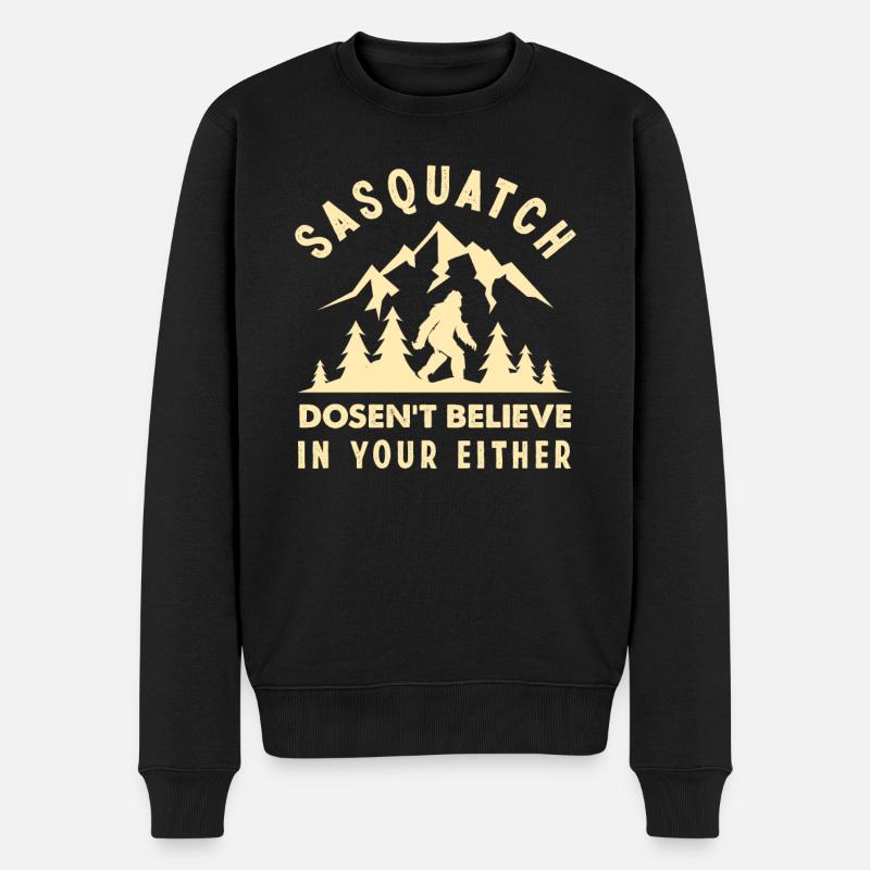 Bigfoot Hunter Mythe Créature Créature - Pull Premium bio Homme - noir